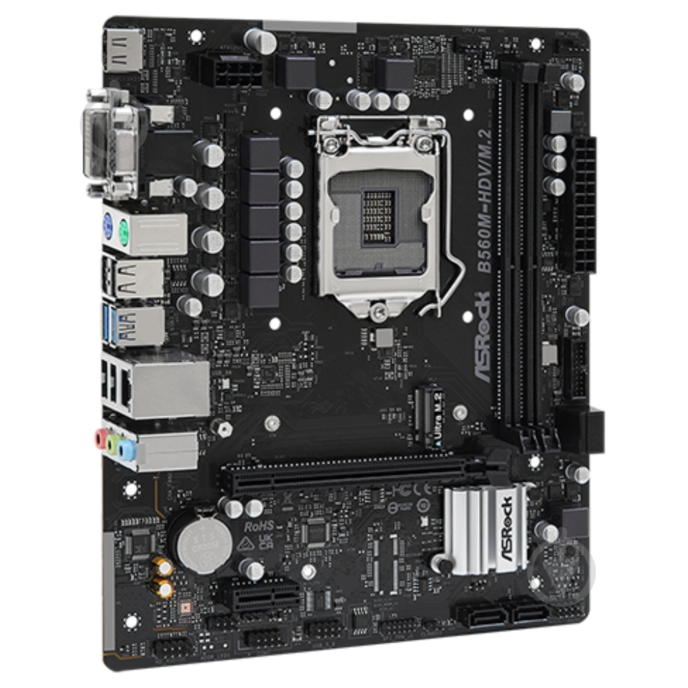 ᐉ Материнская плата ASRock B560M-HDV/M.2 (Socket 1200, Intel B560