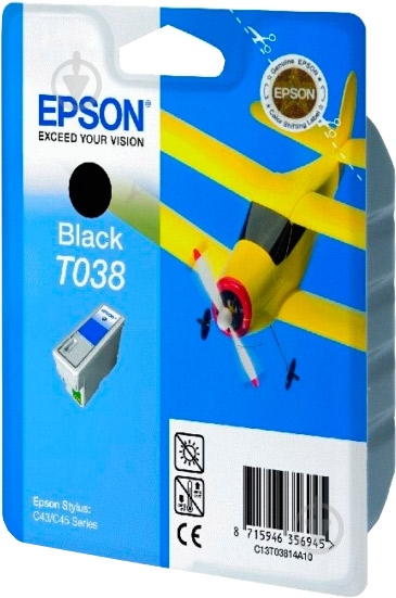 Картридж Epson  T038 Black C13T03814A10 черный C13T03814A10 - фото 1