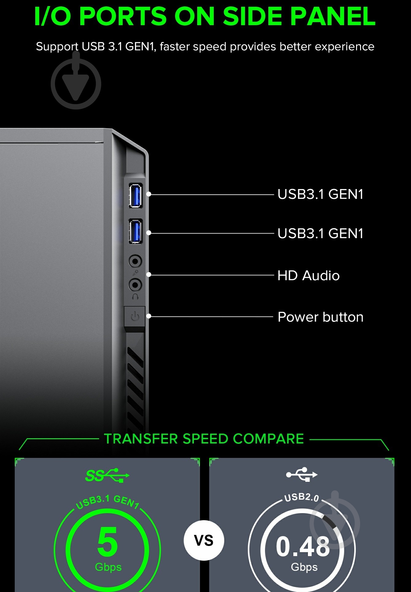 Корпус GameMax M63 Black - фото 17