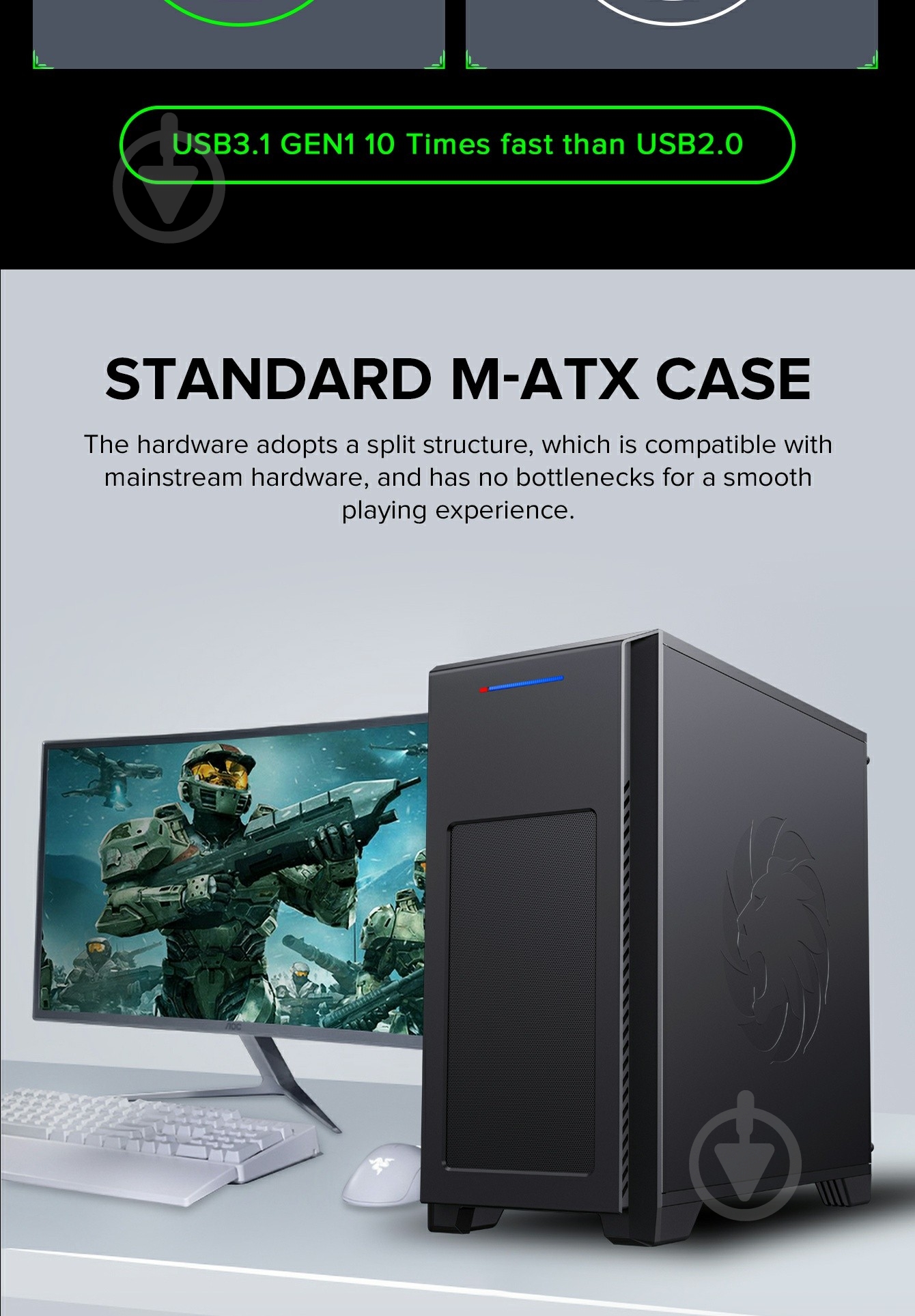 Корпус GameMax M63 Black - фото 13