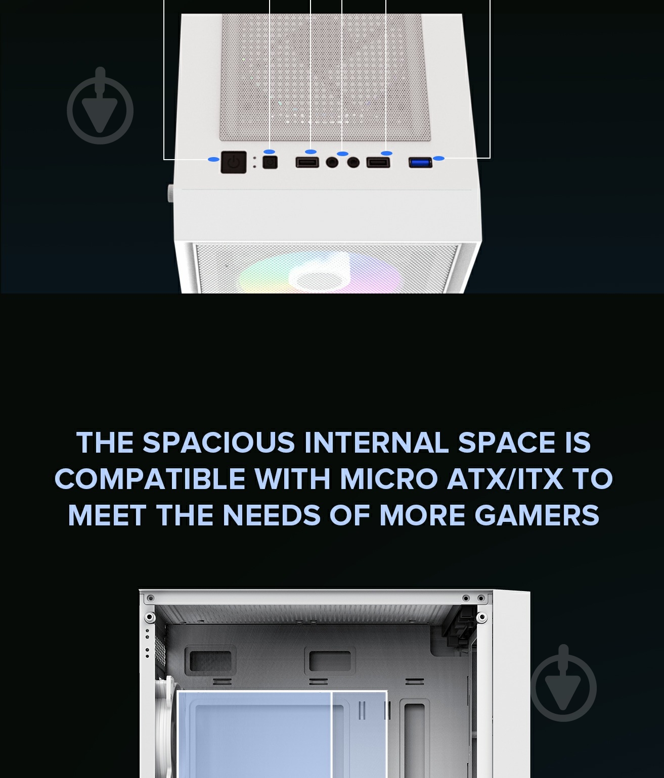 Корпус GameMax Storm White - фото 12 Корпус GameMax Storm White - фото 12