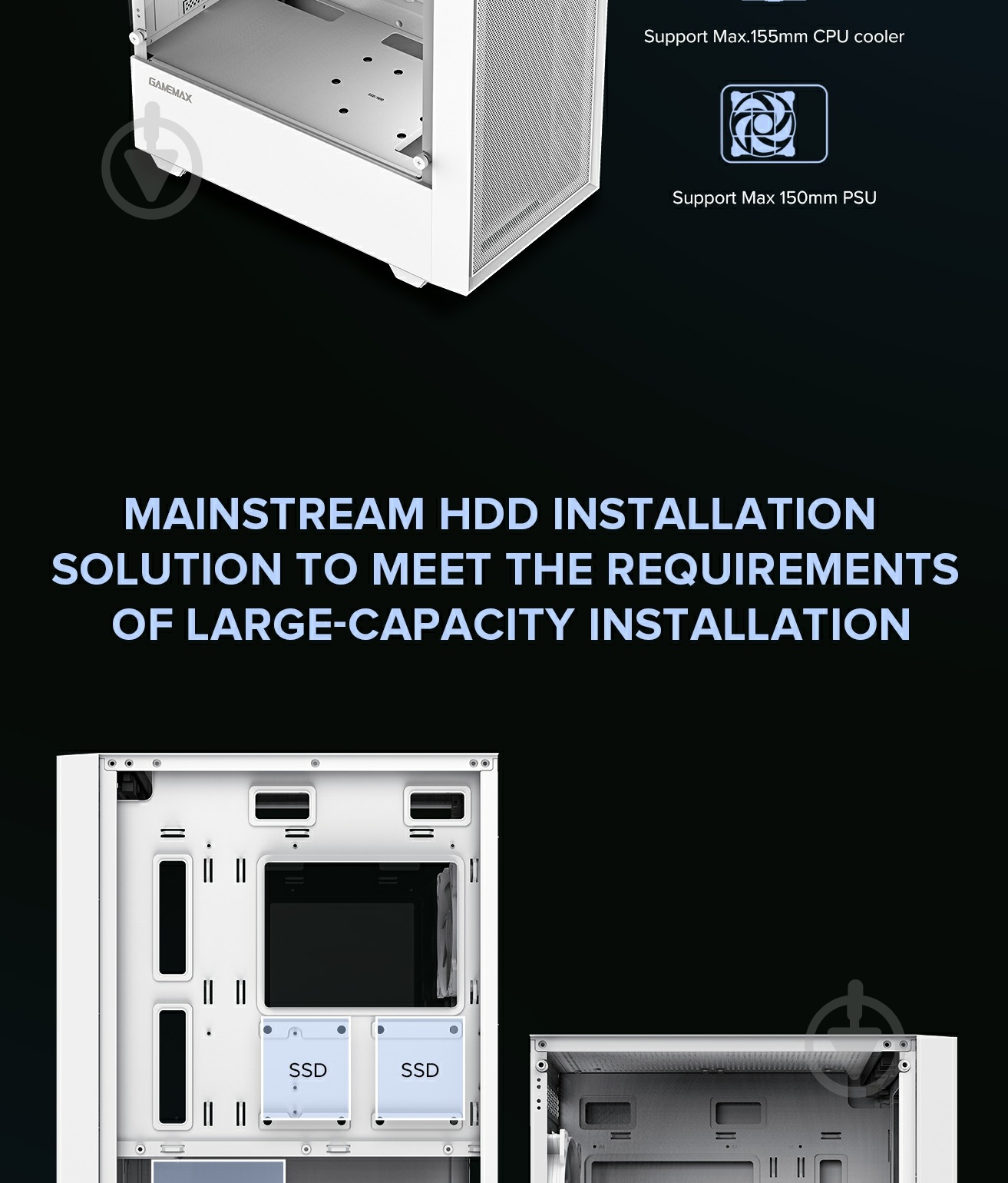 Корпус GameMax Storm White - фото 16 Корпус GameMax Storm White - фото 16