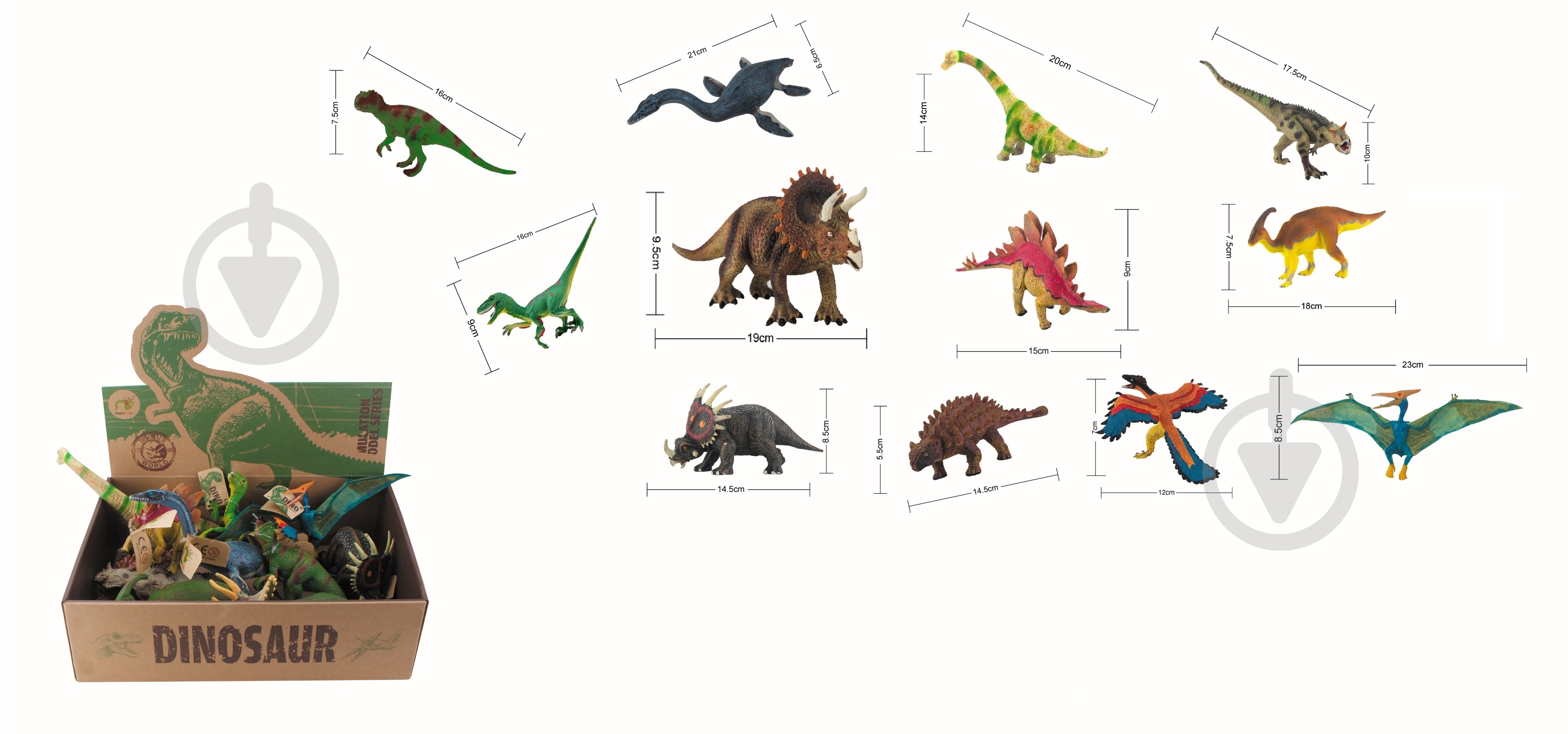 Динозавр Bibitoys в ассортименте 762268BT - фото 2