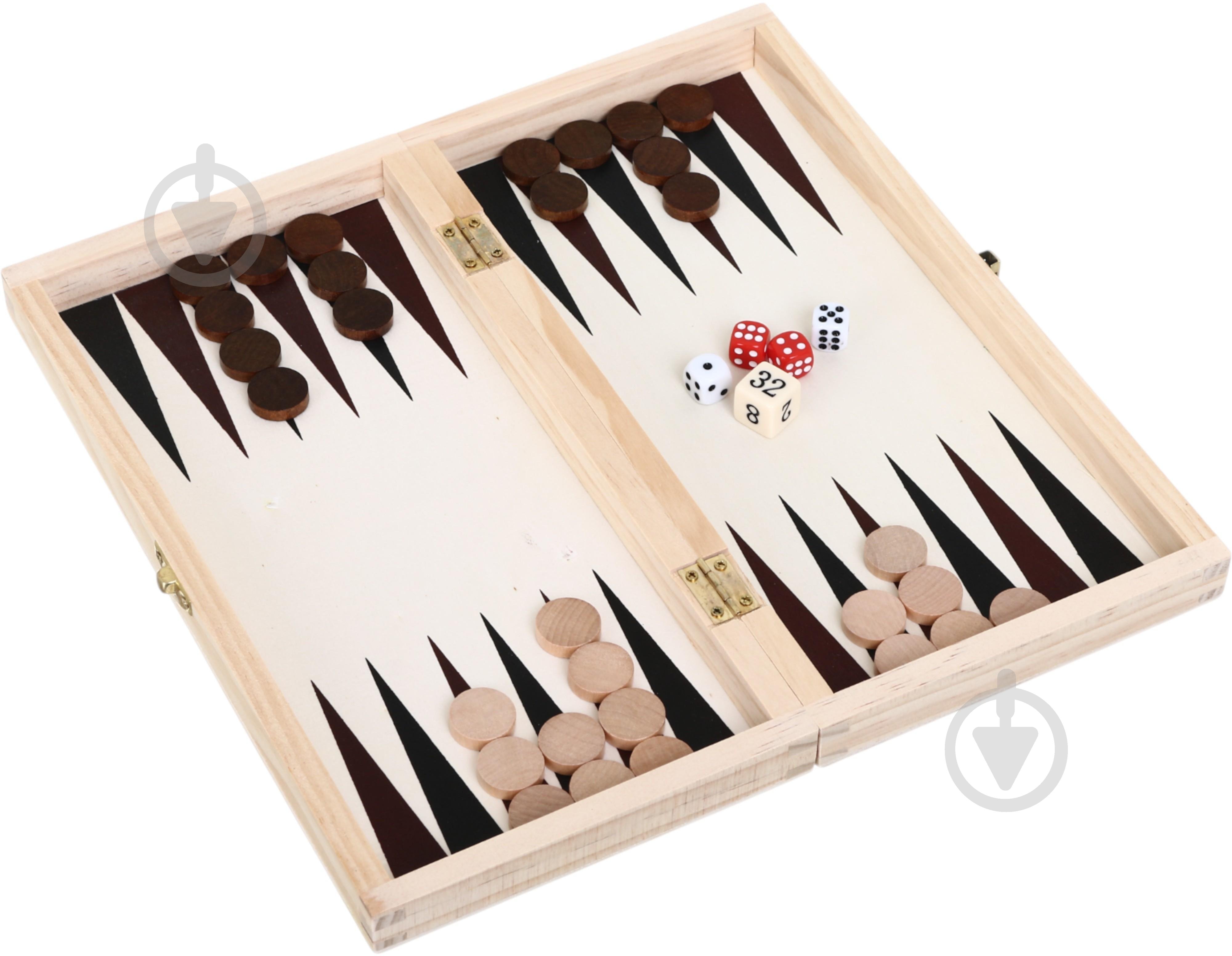 Игра настольная PIXIE 3в1 шахматы, нарды, шашки GT1025 - фото 6