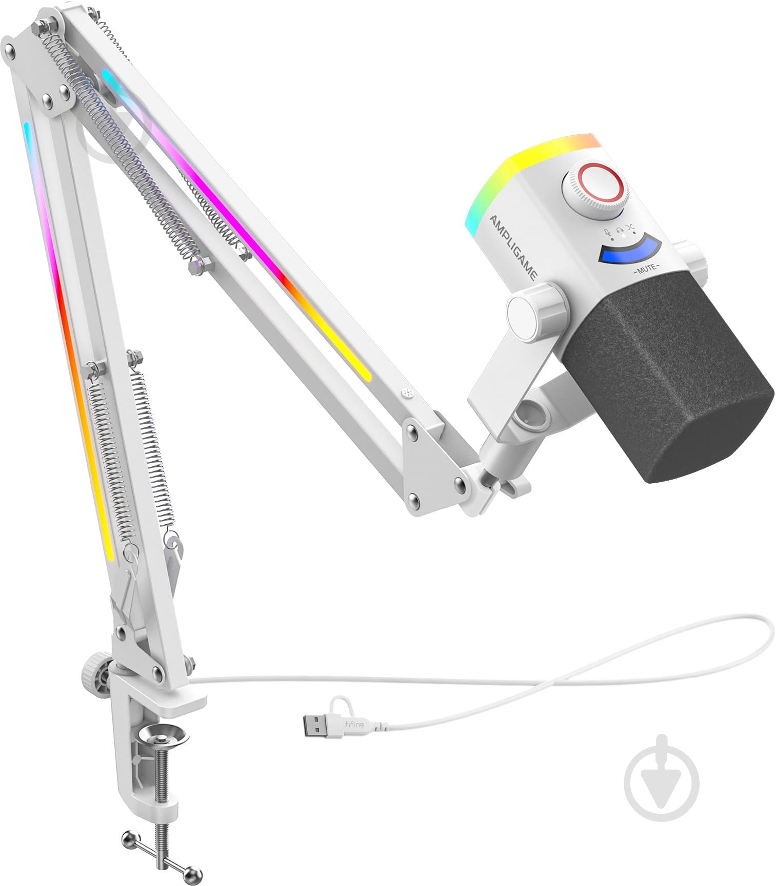 Микрофон FIFINE USB/XLR White (AM8PROTW) - фото 1