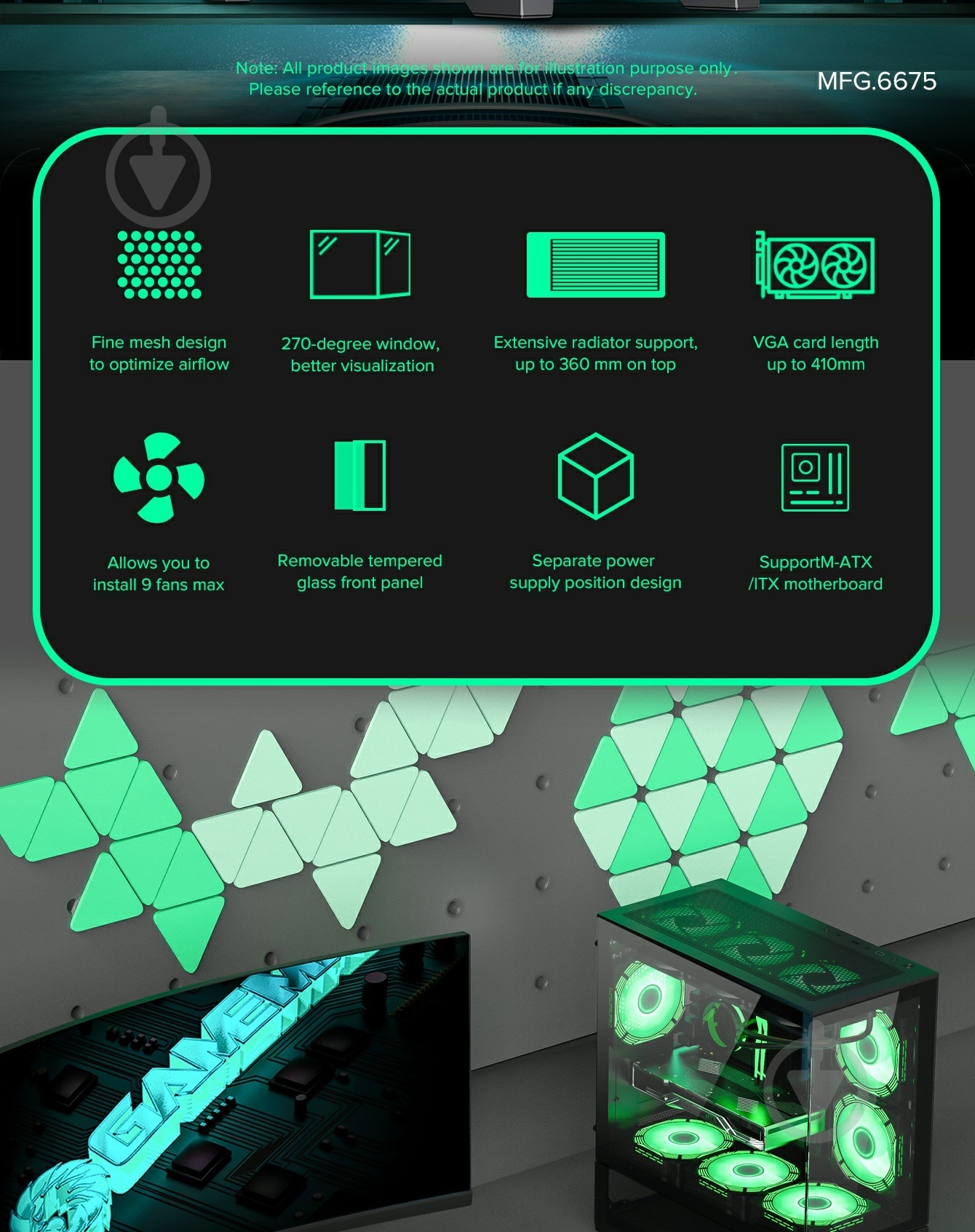 Корпус GameMax Vista MB - фото 14