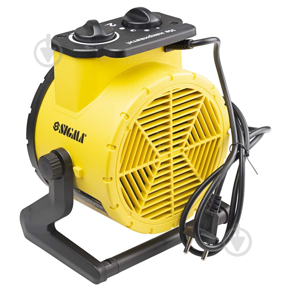 Теплова гармата Sigma з керамічним нагрівачем (ударостійкий пластик) 2 кВт 220 В - фото 3 Теплова гармата Sigma з керамічним нагрівачем (ударостійкий пластик) 2 кВт 220 В - фото 3