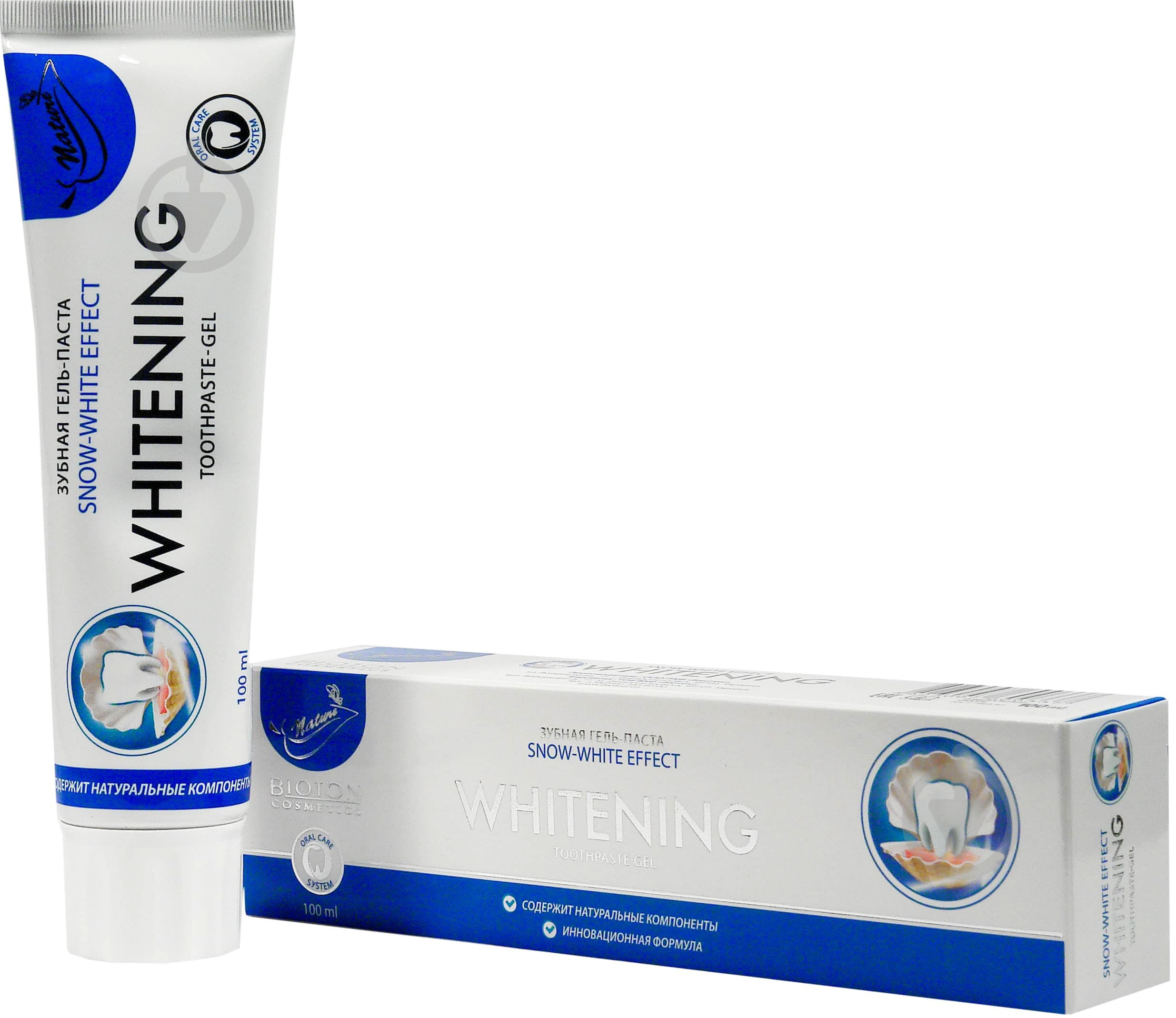Зубная паста Bioton Whitening 100 мл - фото 1
