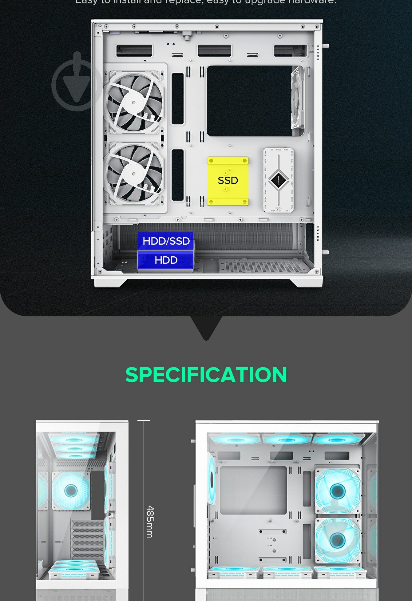 Корпус GameMax Vista AW - фото 13 Корпус GameMax Vista AW - фото 13