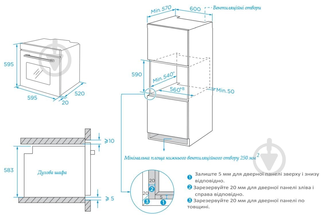 ВИТРИНА! Духовой шкаф Interline OEG 543 ECC BA - фото 15