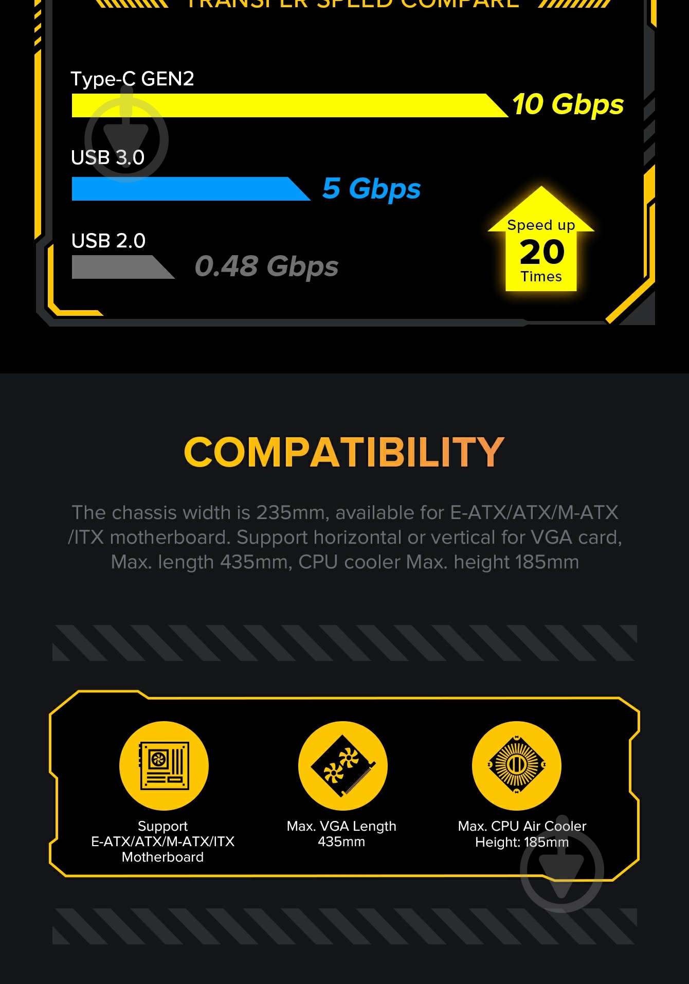 Корпус GameMax без БП Leader TG - фото 18