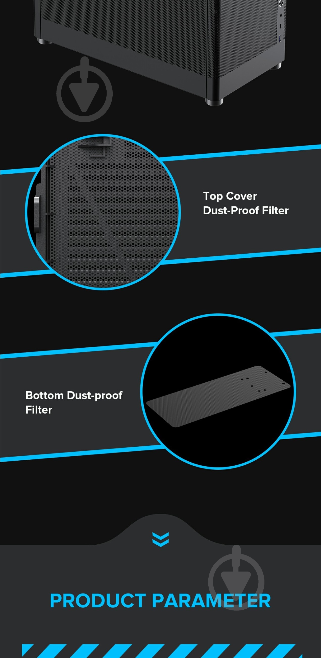 Корпус GameMax без БЖ MeshBox PRO BK - фото 11