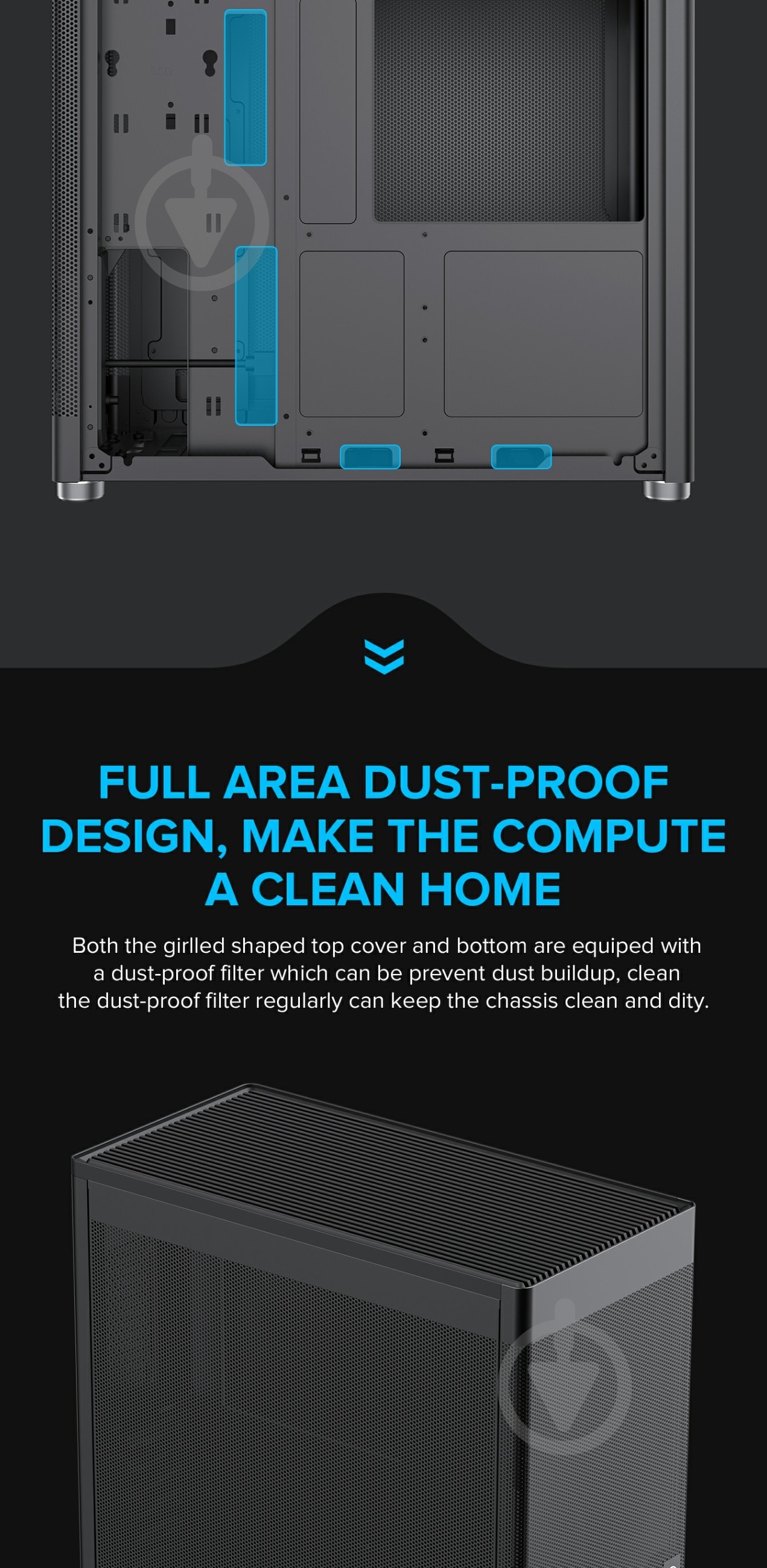 Корпус GameMax без БЖ MeshBox PRO BK - фото 10