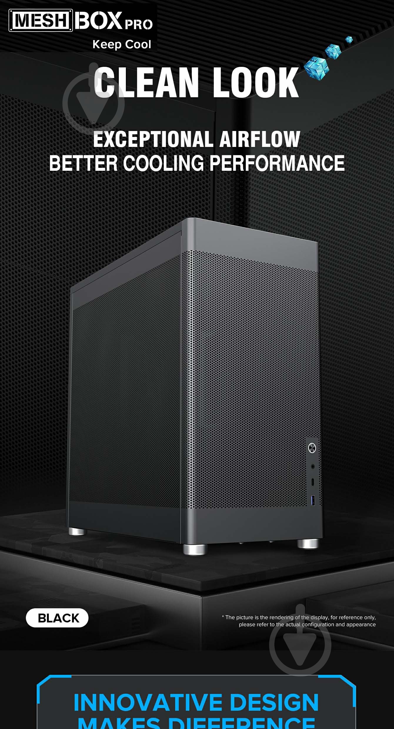 Корпус GameMax без БЖ MeshBox PRO BK - фото 20