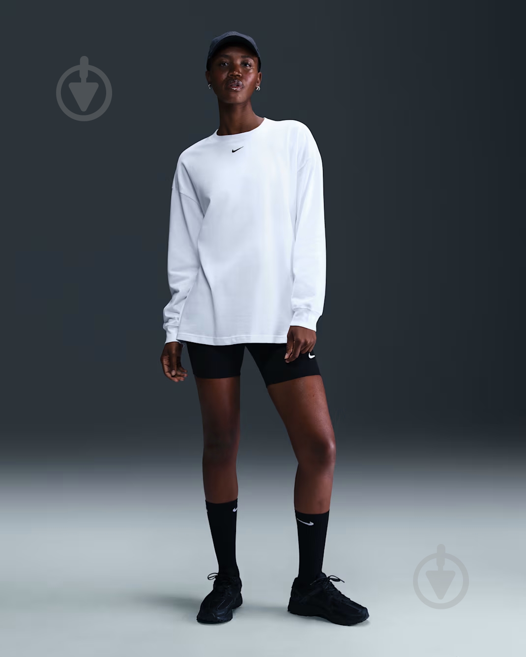 ᐉ Футболка Nike W NSW ESSNTL OS LS TEE HF5320-100 р.L белый
