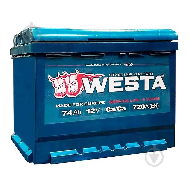 Аккумулятор автомобильный Westa 74Ah 720A 12V «+» слева (WPR741) - фото 1