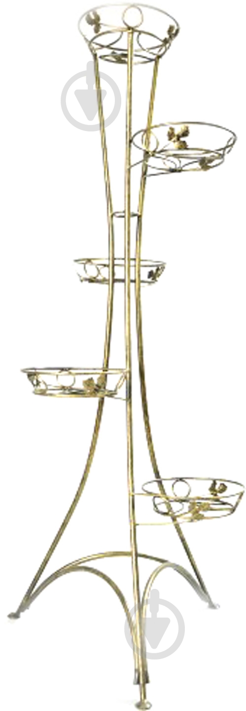 Підставка Ferrum Decor Вежа 5 55x130 см золотий - фото 1