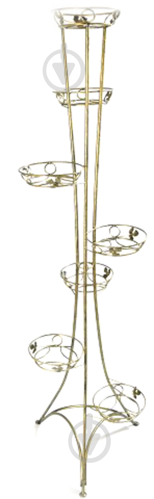 Підставка Ferrum Decor Вежа 7 55x175 см золотий - фото 1 Підставка Ferrum Decor Вежа 7 55x175 см золотий - фото 1