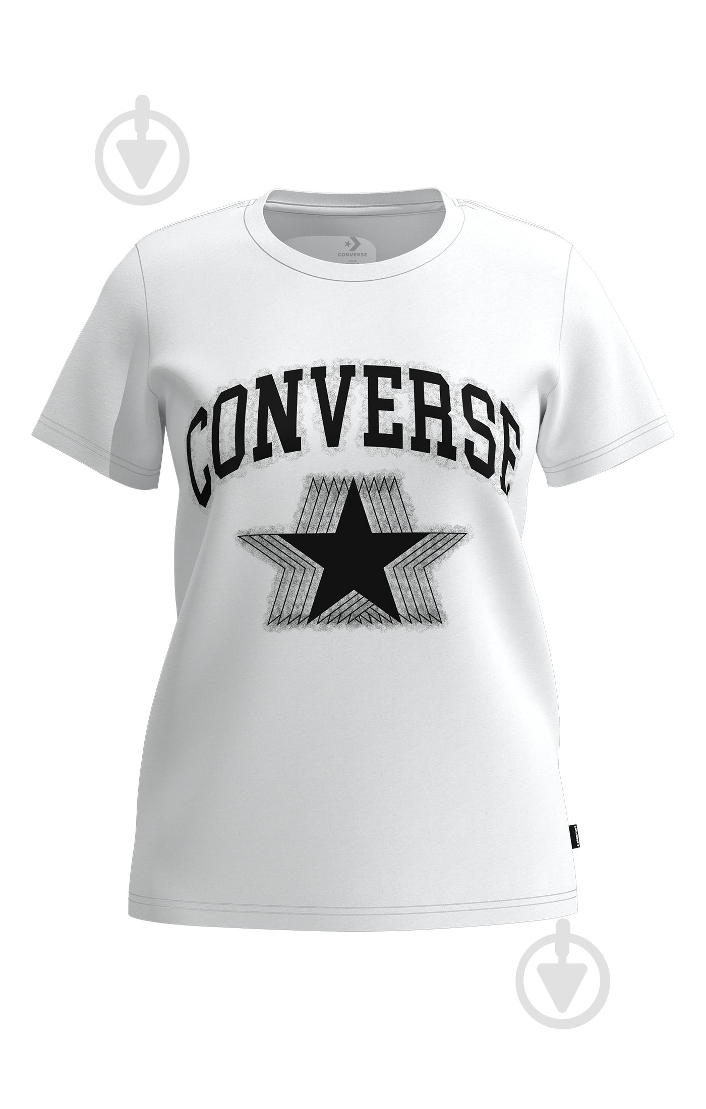 Футболка Converse CVRS DEFUSE STAR TEE CVW5T025-WHT р.XS білий - фото 1