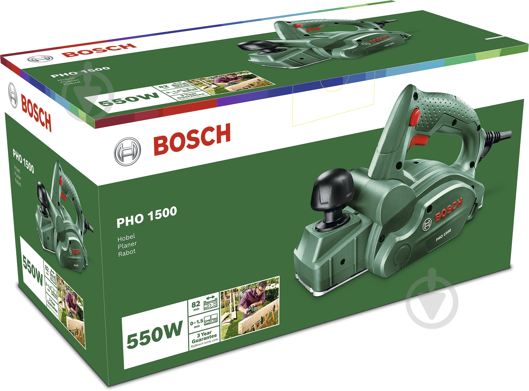 Электрорубанок Bosch PHO 1500 06032A4000 - фото 5
