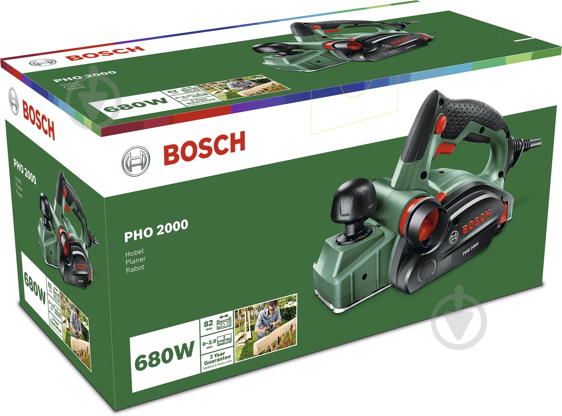 Электрорубанок Bosch PHO 2000 06032A4100 - фото 2