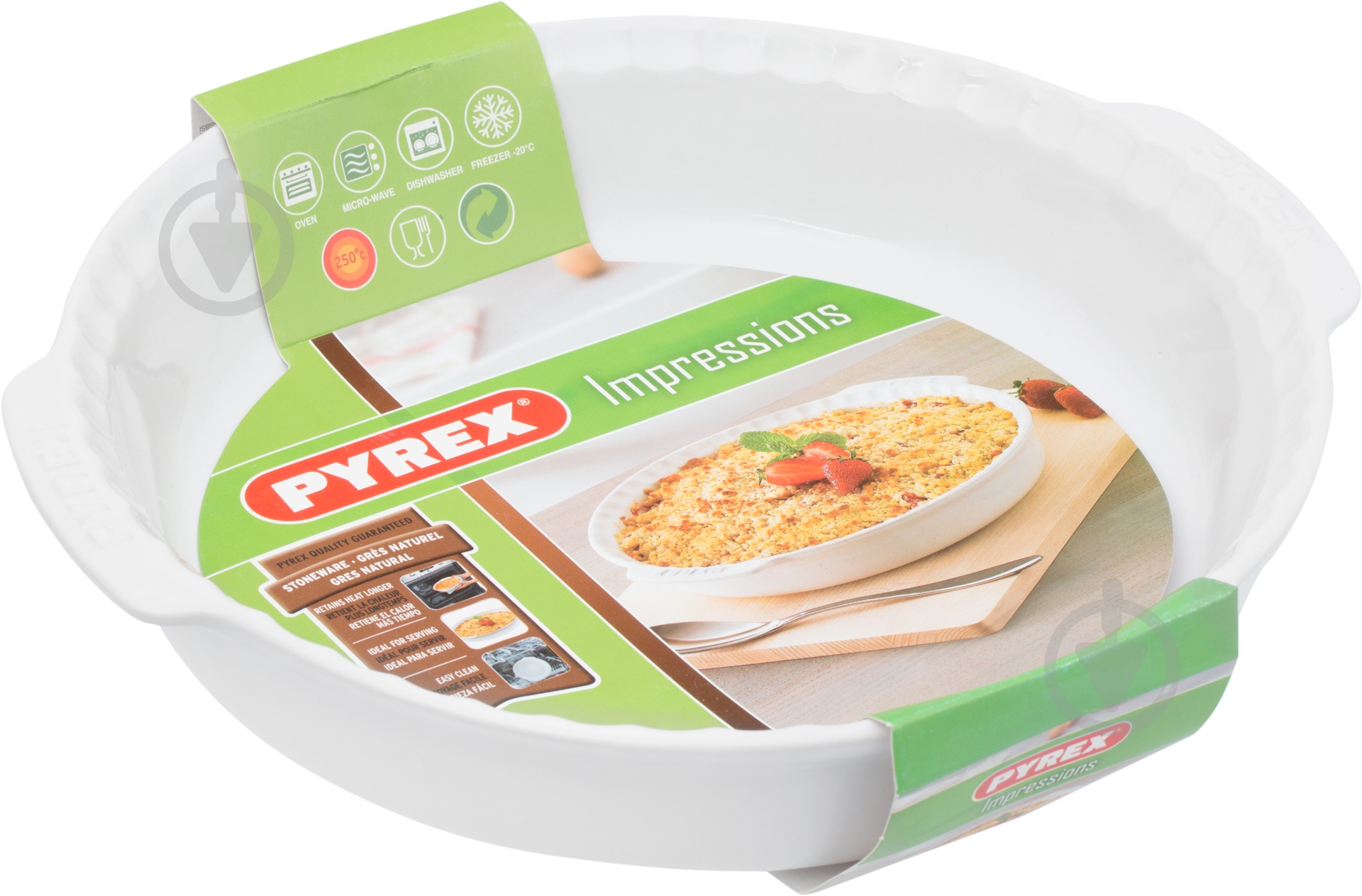 Форма для випікання Pyrex Impressions 26 см IC1PD26 - фото 2 Форма для випікання Pyrex Impressions 26 см IC1PD26 - фото 2