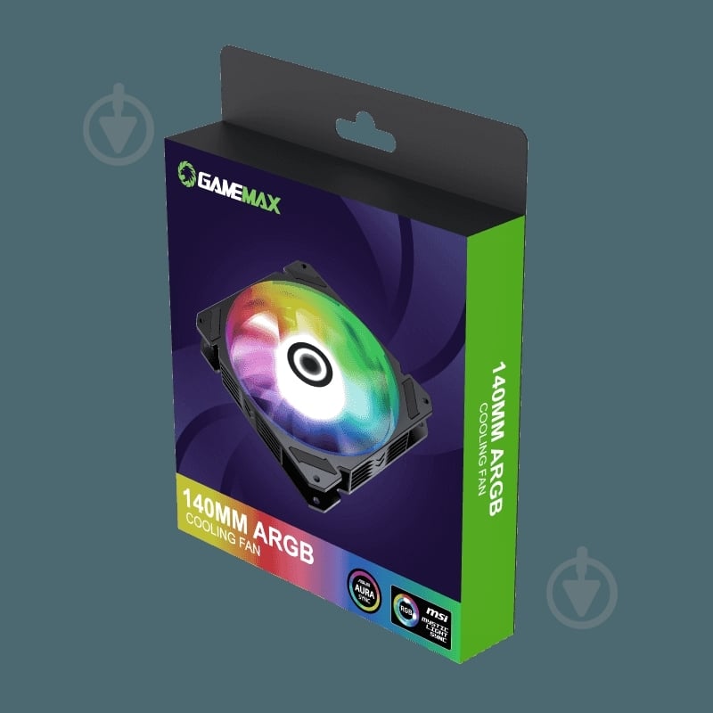 Вентилятор для корпуса GameMax FN-14Rainbow-C9 - фото 10 Вентилятор для корпуса GameMax FN-14Rainbow-C9 - фото 10