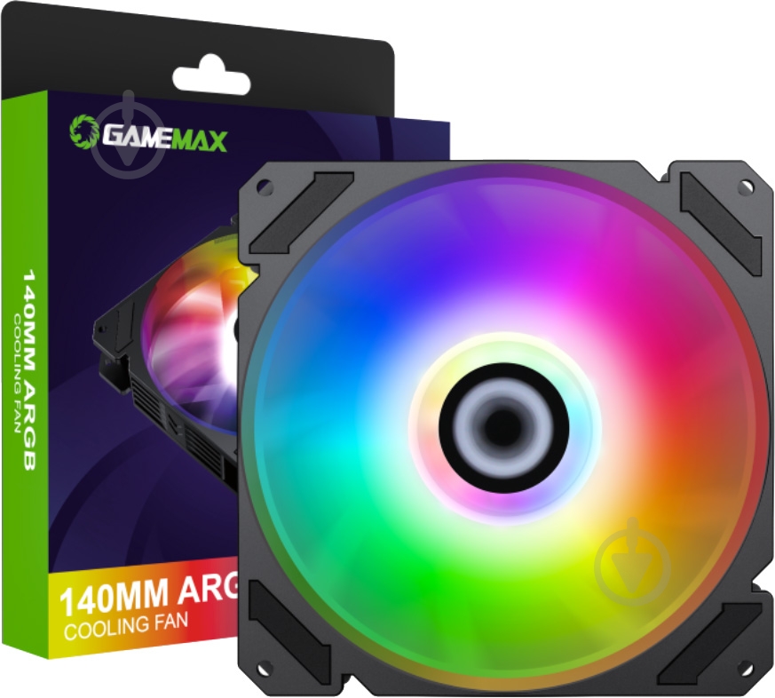 Вентилятор для корпуса GameMax FN-14Rainbow-C9 - фото 1 Вентилятор для корпуса GameMax FN-14Rainbow-C9 - фото 1