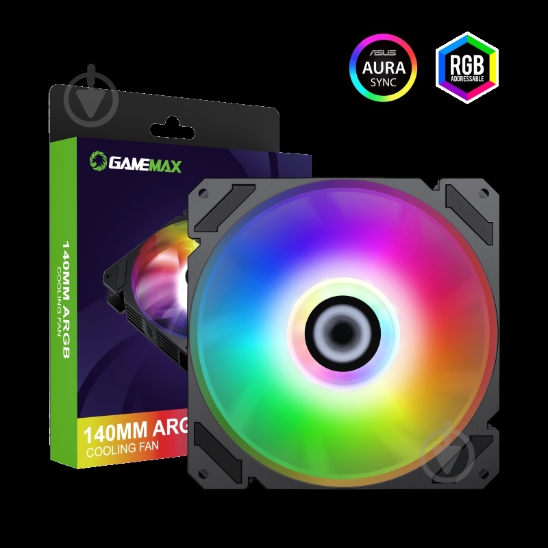Вентилятор для корпуса GameMax FN-14Rainbow-C9 - фото 9 Вентилятор для корпуса GameMax FN-14Rainbow-C9 - фото 9