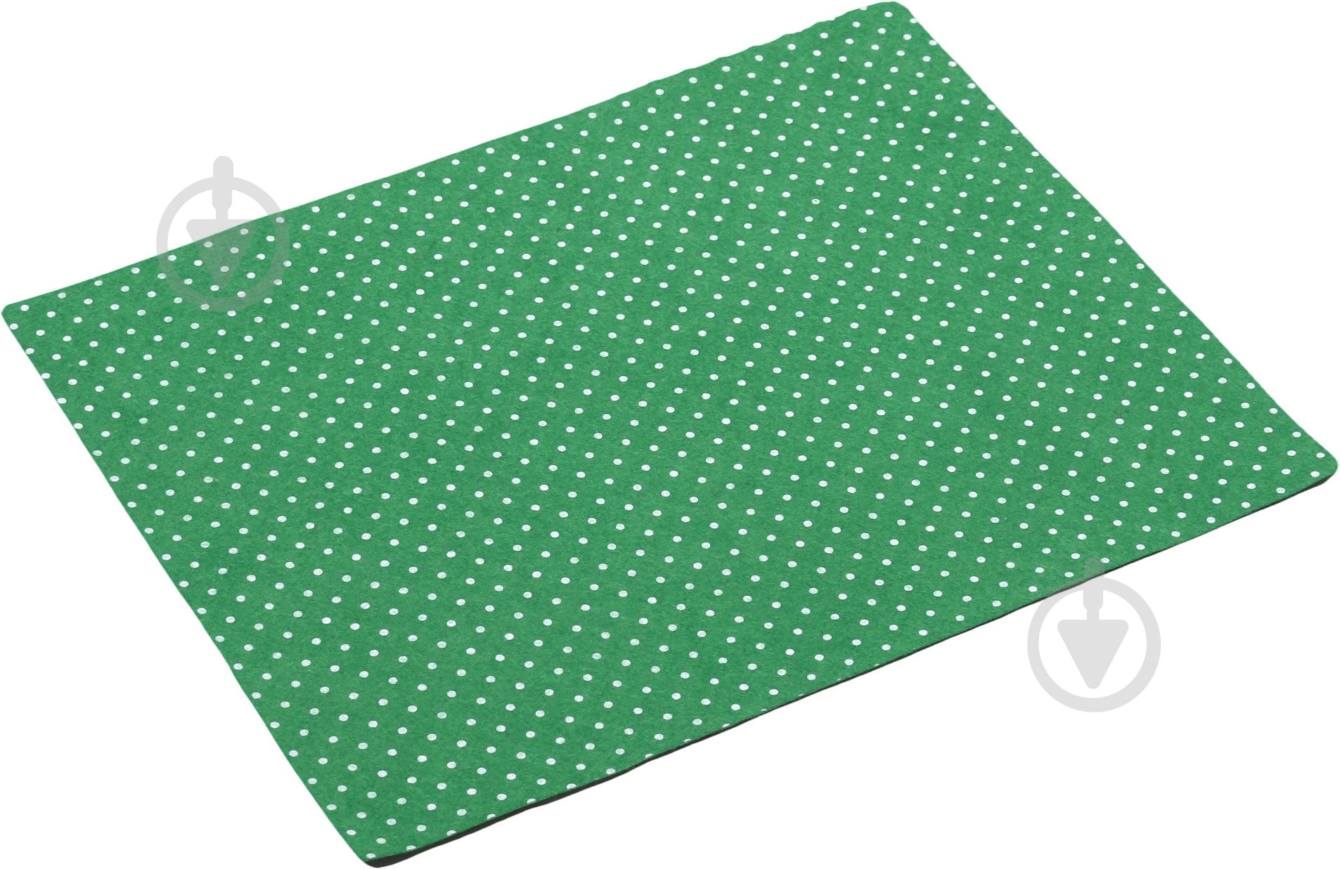 Фетр с принтом Горох зеленый 1 мм, 42,5x33 см - фото 1