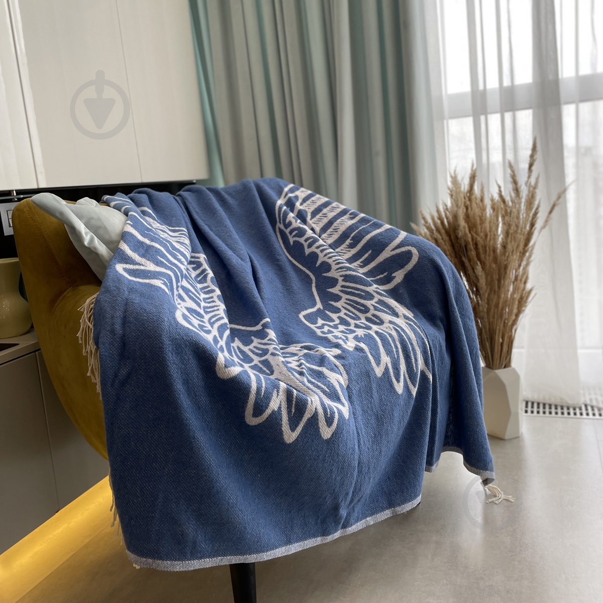 Плед Wings 140x200 см синий SoundSleep - фото 3