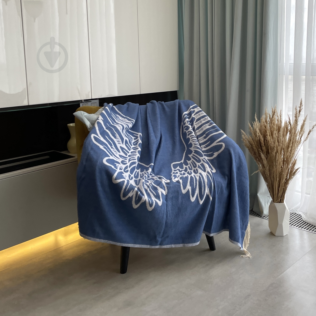 Плед Wings 140x200 см синий SoundSleep - фото 7