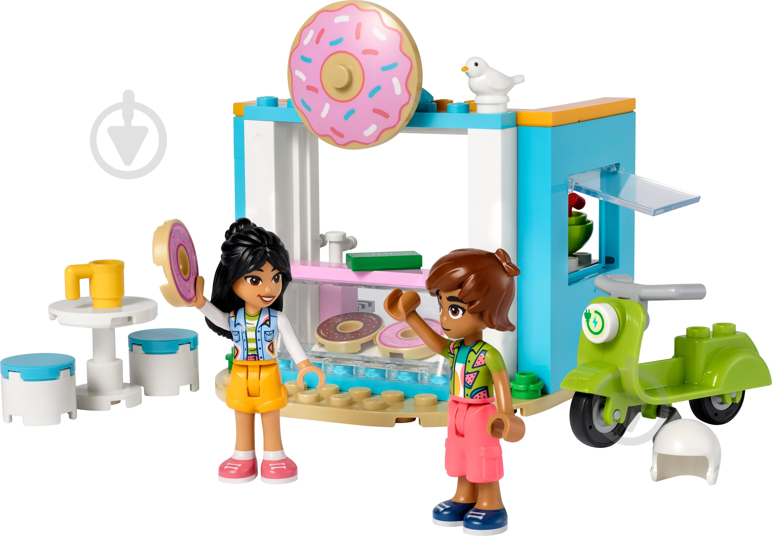 Конструктор LEGO Friends Кафе с пончиками 41723 - фото 3 Конструктор LEGO Friends Кафе с пончиками 41723 - фото 3