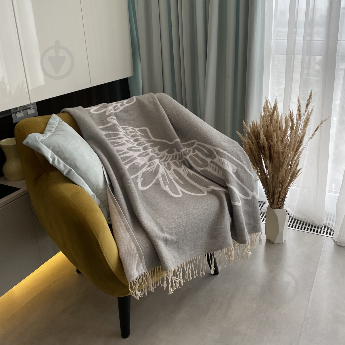 Плед Wings 140x200 см серый SoundSleep - фото 3 Плед Wings 140x200 см серый SoundSleep - фото 3