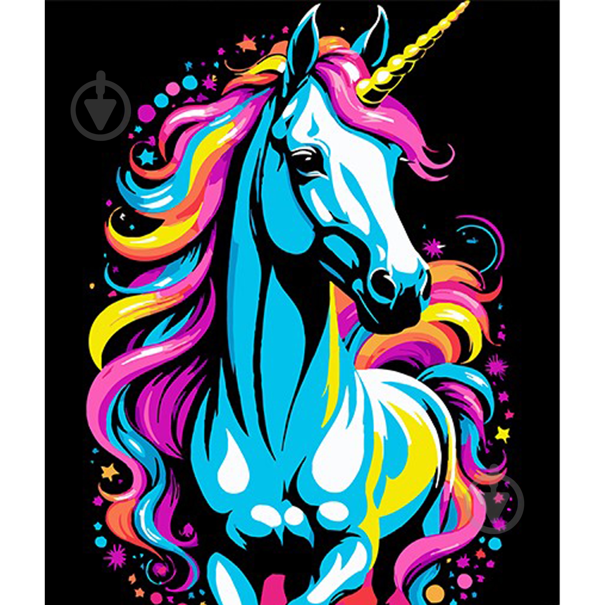 Набір для розпису за номерами Strateg на чорному фоні в асортименті 30х30 см - фото 1 Набір для розпису за номерами Strateg на чорному фоні в асортименті 30х30 см - фото 1