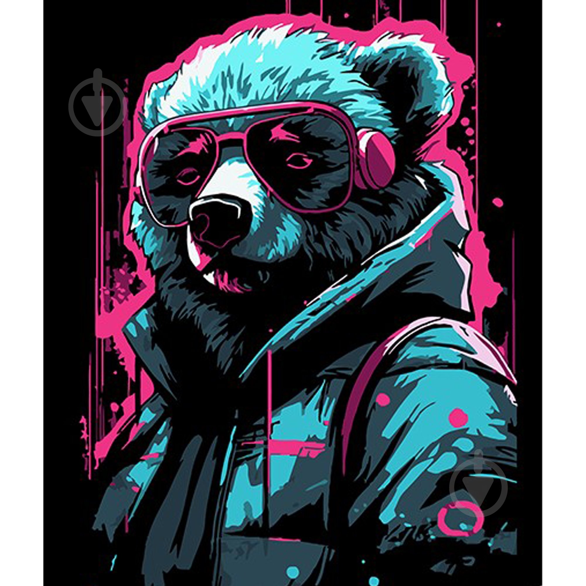 Набір для розпису за номерами Strateg на чорному фоні в асортименті 30х30 см - фото 4 Набір для розпису за номерами Strateg на чорному фоні в асортименті 30х30 см - фото 4