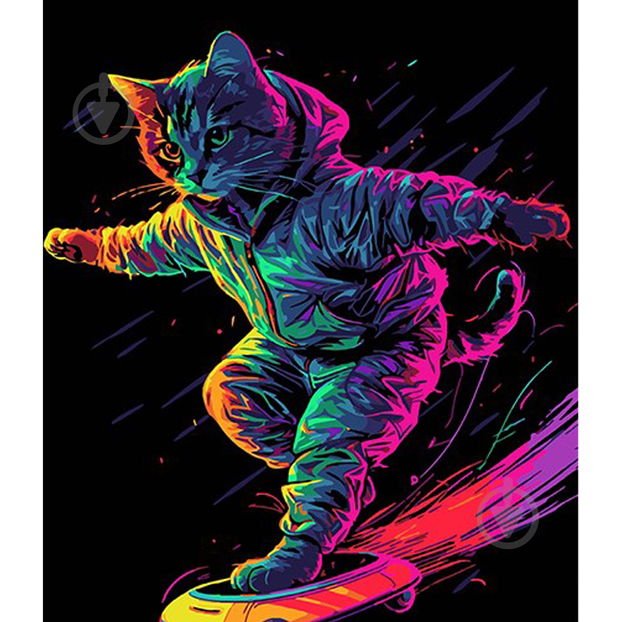 Набір для розпису за номерами Strateg на чорному фоні в асортименті 30х30 см - фото 7 Набір для розпису за номерами Strateg на чорному фоні в асортименті 30х30 см - фото 7