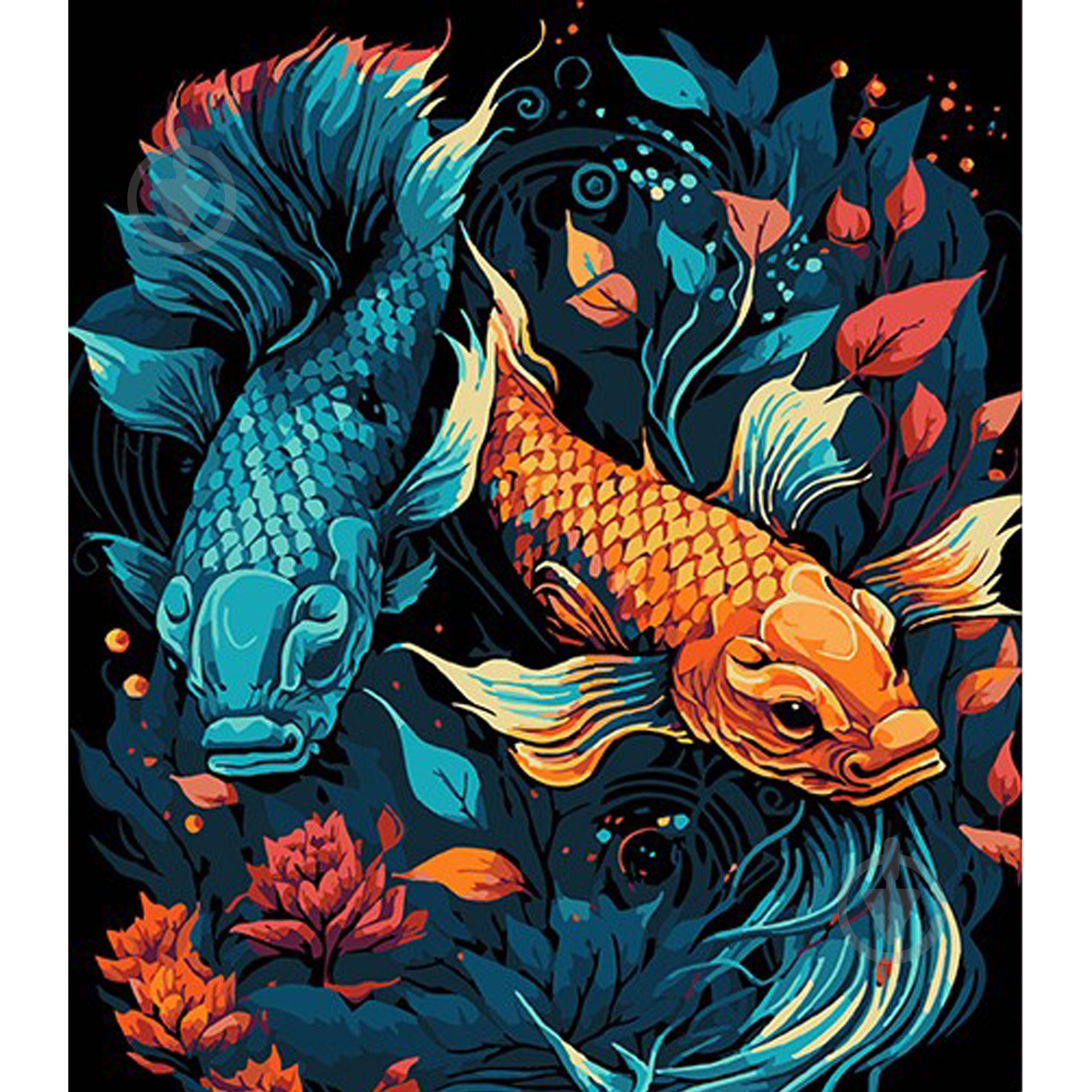 Набір для розпису за номерами Strateg на чорному фоні в асортименті 30х30 см - фото 3 Набір для розпису за номерами Strateg на чорному фоні в асортименті 30х30 см - фото 3