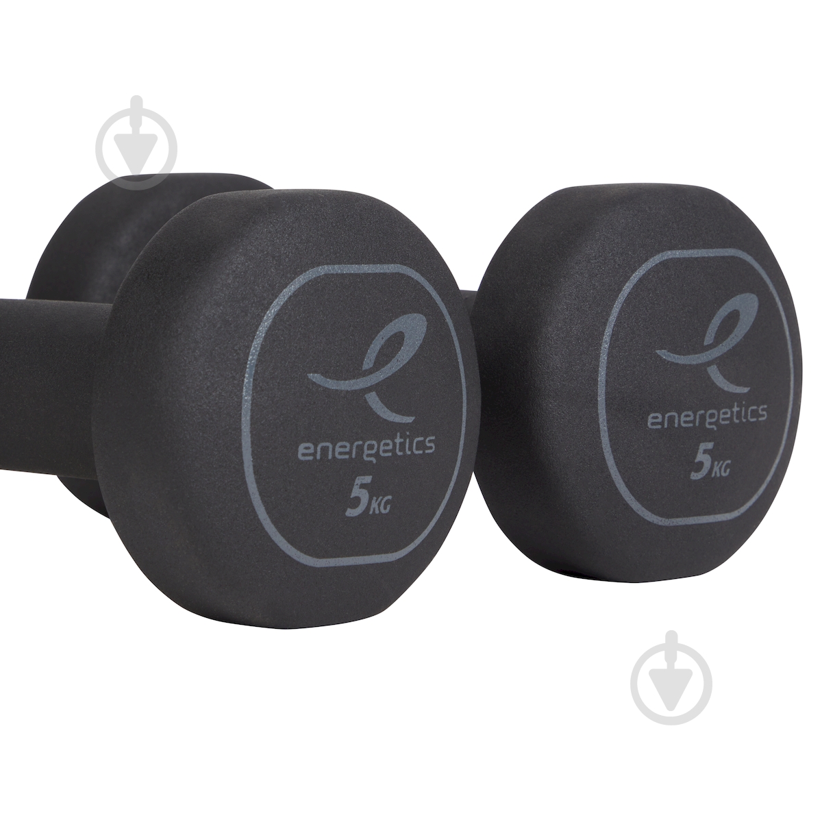 Гантелі Energetics 2 x 5 кг 106225-901050 сірий - фото 2