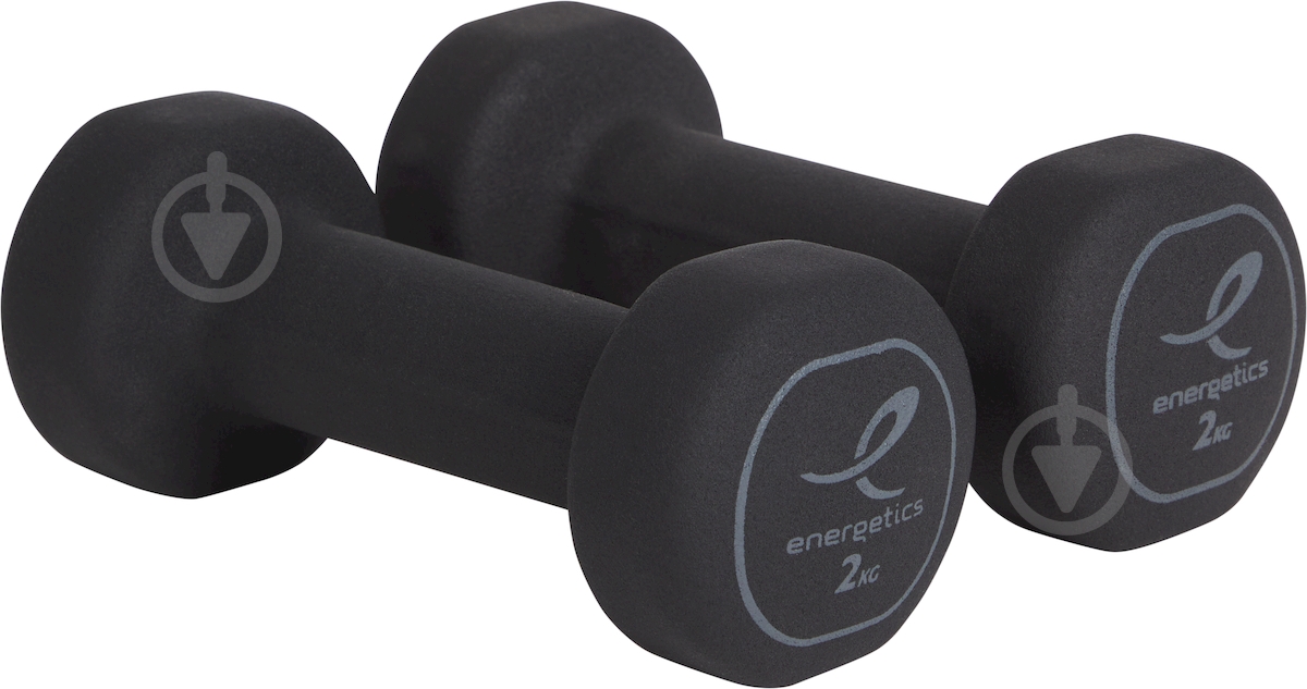 Гантелі Energetics 2 x 2 кг 106225-901050 сірий - фото 1