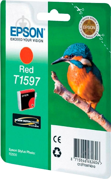 Картридж Epson  T1597 Red C13T15974010 красный C13T15974010 - фото 1