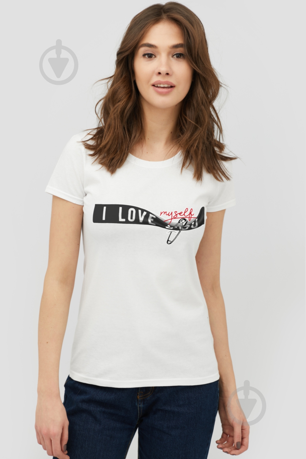 Футболка YAPPI Basic 1702241 р.M белый - фото 1 Футболка YAPPI Basic 1702241 р.M белый - фото 1