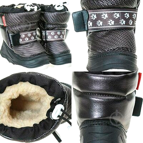 Сноубутсы для мальчиковдетские Alisa Line черный - фото 1