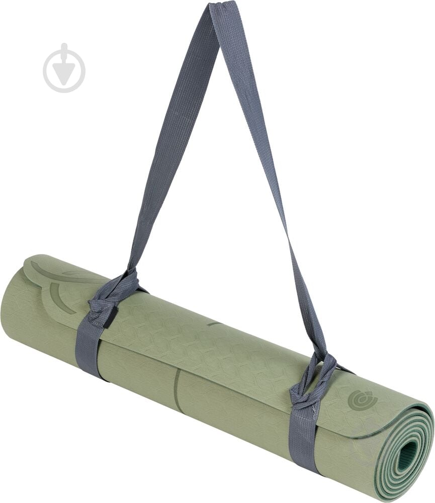 Килимок для йоги та фітнесу Energetics 420630-918751 PVC Free Yoga Mat 1.0 1720х610х6 мм зелений - фото 5