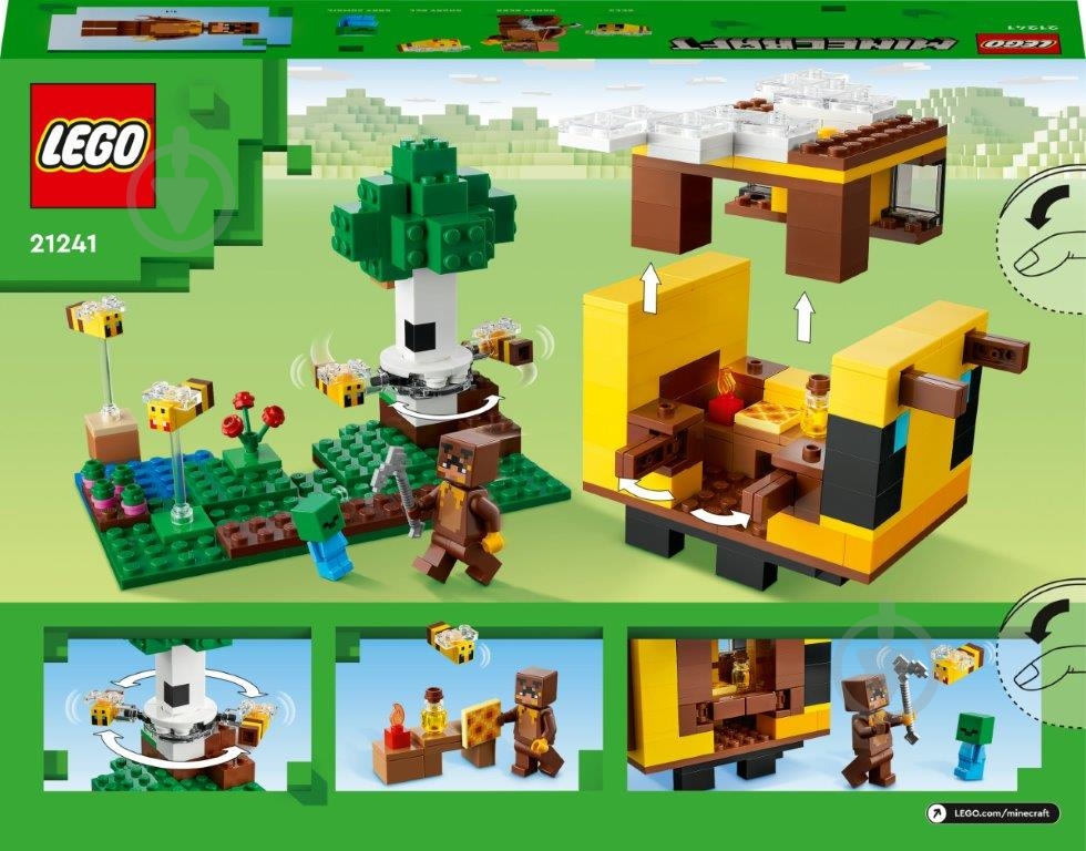 Конструктор LEGO Minecraft Бджолиний будиночок 21241 - фото 2