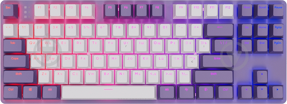 Клавіатура ігрова Dark Project KD87A (DPO-KD-87A-400300-GMT) gray/purple - фото 2