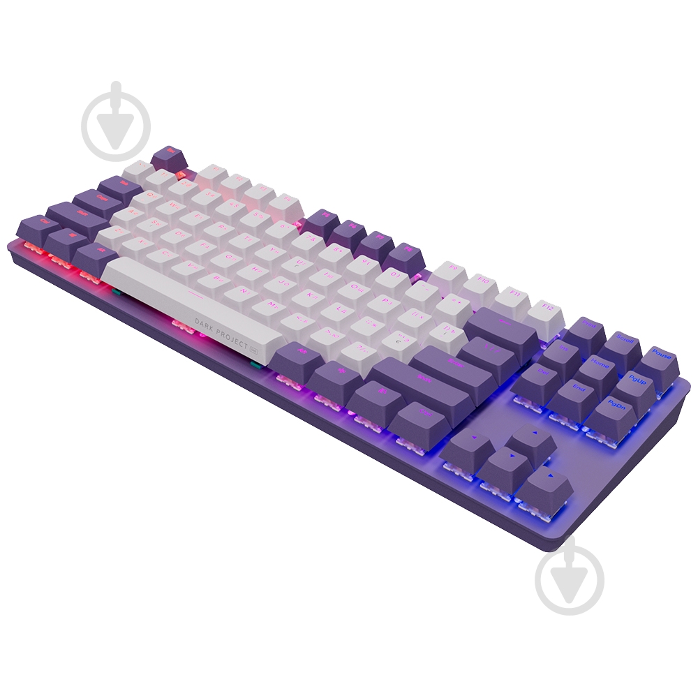 Клавіатура ігрова Dark Project KD87A (DPO-KD-87A-400300-GMT) gray/purple - фото 4