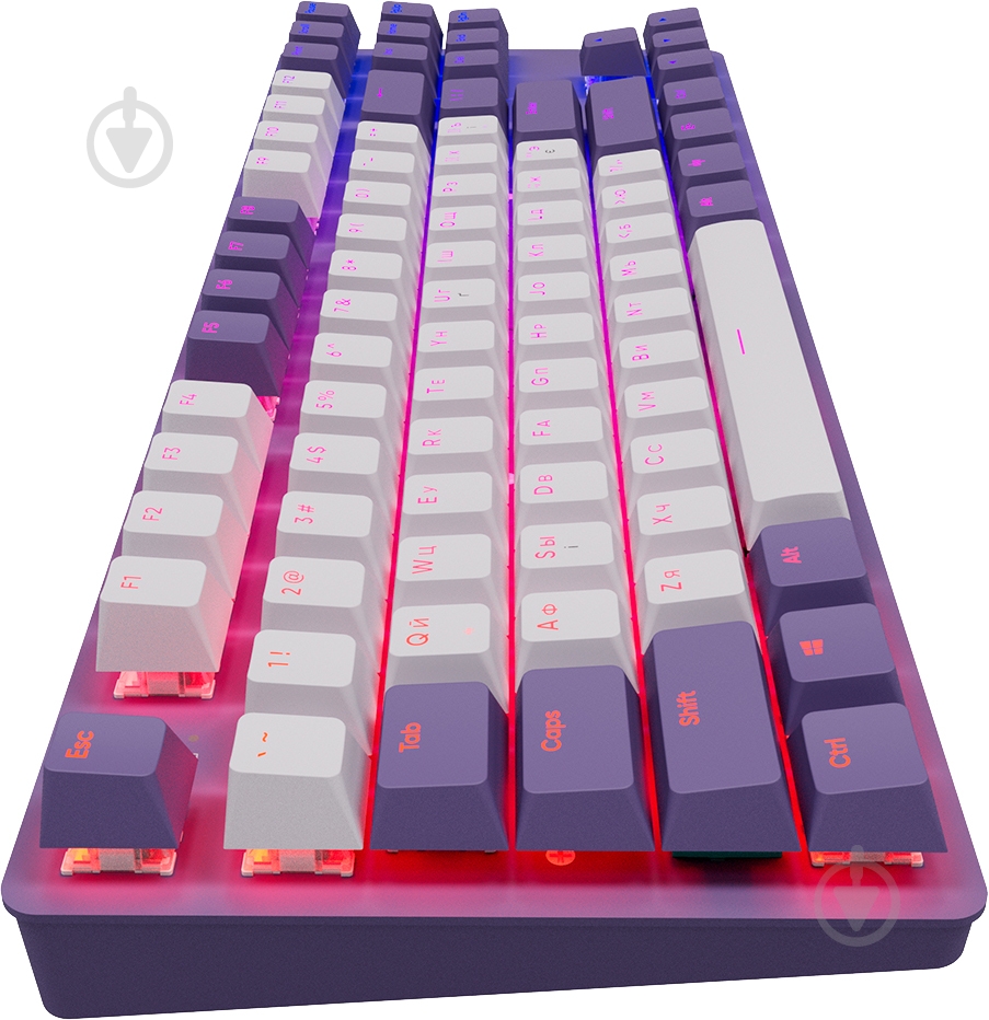 Клавіатура ігрова Dark Project KD87A (DPO-KD-87A-400300-GMT) gray/purple - фото 6