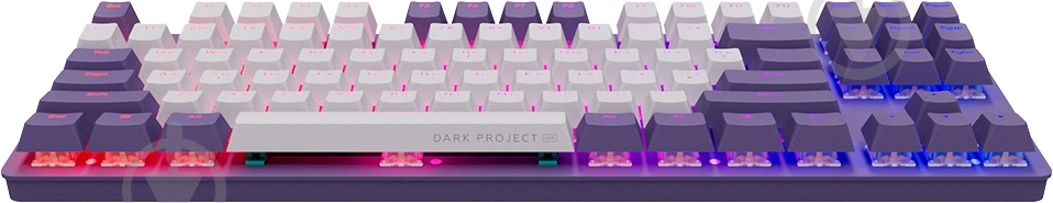 Клавіатура ігрова Dark Project KD87A (DPO-KD-87A-400300-GMT) gray/purple - фото 3