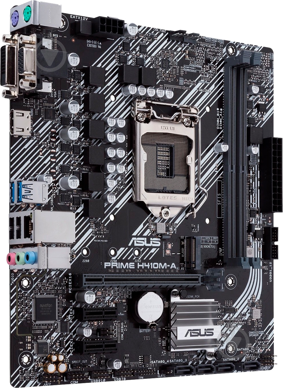 Материнська плата Asus PRIME H410M-A/CSM (Socket 1200, micro ATX) - фото 3
